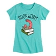 thumbnail image 1 of Instant Message - Bookworm - Toddler And Youth Girls Short Sleeve Graphic T-Shirt, 1 of 6