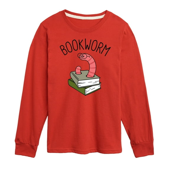 Instant Message - Bookworm - Toddler And Youth Long Sleeve Graphic T-Shirt