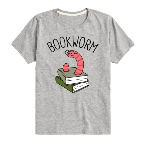 Instant Message - Bookworm - Toddler And Youth Short Sleeve Graphic T-Shirt