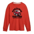 thumbnail image 1 of Instant Message - Born To Drive Tractors School - Toddler & Youth Long Sleeve Graphic T-Shirt, 1 of 6