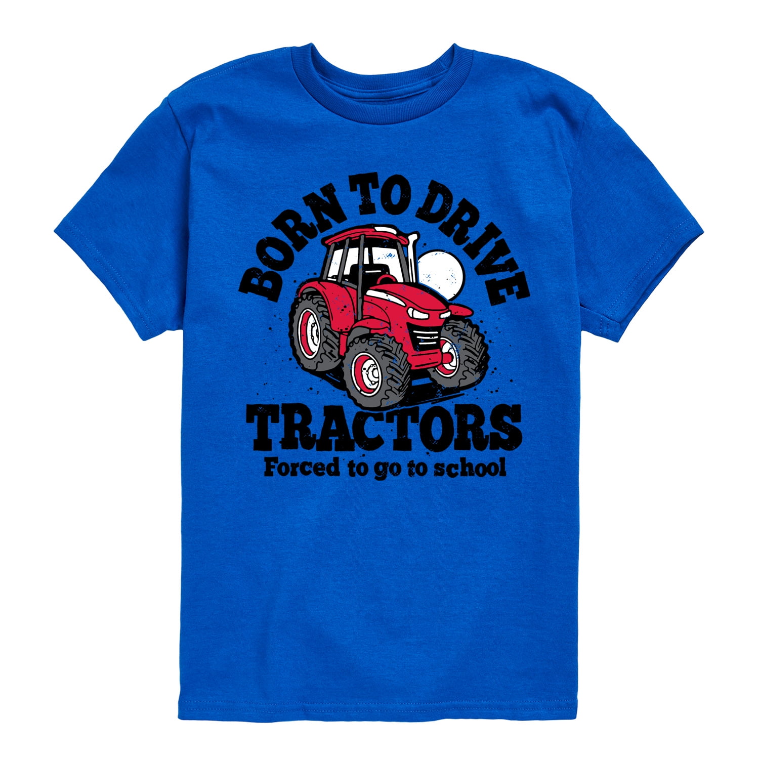 Instant Message Born To Drive Tractors School Toddler & Youth Short
