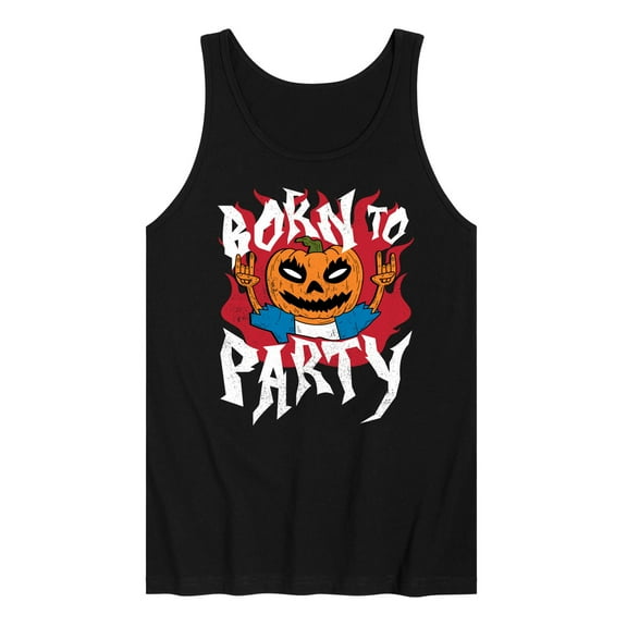 Instant Message - Born To Party Halloween  - Men's Jersey Tank Top