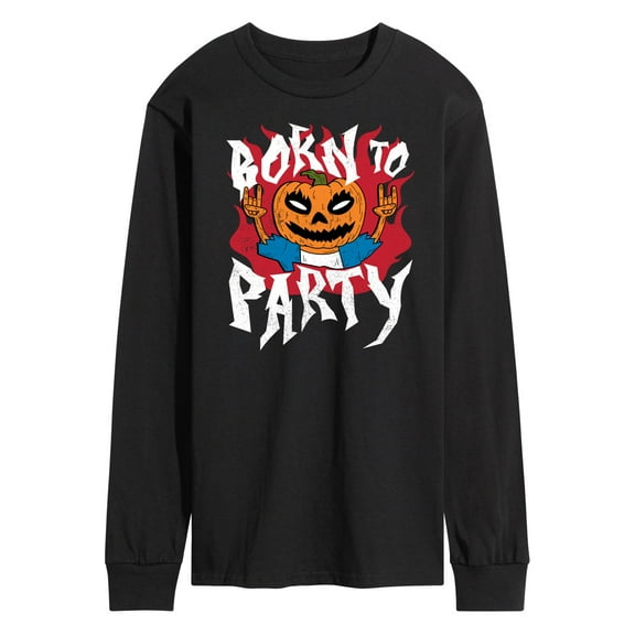 Instant Message - Born To Party Halloween  - Men's Long Sleeve T-Shirt