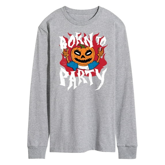 Instant Message - Born To Party Halloween - Men's Long Sleeve T-Shirt
