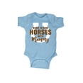 thumbnail image 1 of Instant Message - Born To Ride Horses With Mommy - Infant Baby One Piece, 1 of 5