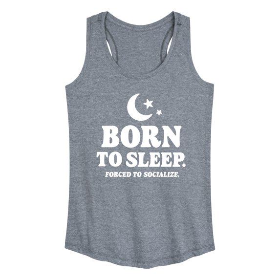 Instant Message - Born To Sleep - Women's Racerback Tank Top