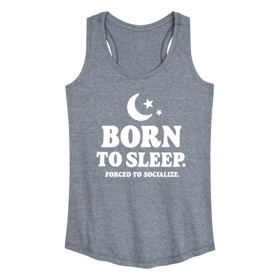 Instant Message - Born To Sleep - Women's Racerback Tank Top