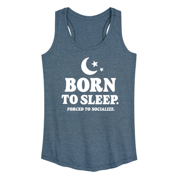 Instant Message - Born To Sleep - Women's Racerback Tank Top
