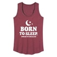 thumbnail image 1 of Instant Message - Born To Sleep - Women's Racerback Tank Top, 1 of 6