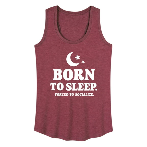 Instant Message - Born To Sleep - Women's Racerback Tank Top