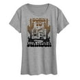 thumbnail image 1 of Instant Message - Born To Wander Desert  - Women's Short Sleeve Graphic T-Shirt, 1 of 6