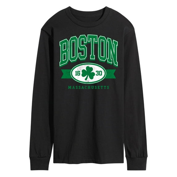 Instant Message - Boston Mass Clover - Men's Long Sleeve T-Shirt