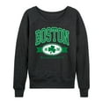 thumbnail image 1 of Instant Message - Boston Mass Clover - Women's Lightweight French Terry Long Sleeve Shirt, 1 of 6