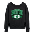 thumbnail image 1 of Instant Message - Boston Mass Clover - Women's Lightweight French Terry Long Sleeve Shirt, 1 of 6