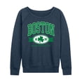 thumbnail image 1 of Instant Message - Boston Mass Clover - Women's Lightweight French Terry Long Sleeve Shirt, 1 of 6