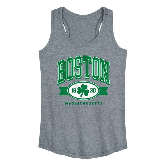 Instant Message - Boston Mass Clover - Women's Racerback Tank Top