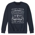 thumbnail image 1 of Instant Message - Bourbon Whiskey - Aged 3 Yrs - Men's Crew Neck Fleece Pullover, 1 of 6