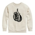 thumbnail image 1 of Instant Message - Boxing Gloves - Youth Crew Fleece Sweatshirt, 1 of 5