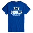 thumbnail image 1 of Instant Message - Boy Dinner Way Of Life - Men's Short Sleeve Graphic T-Shirt, 1 of 6