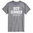 thumbnail image 1 of Instant Message - Boy Dinner Way Of Life - Men's Short Sleeve Graphic T-Shirt, 1 of 6
