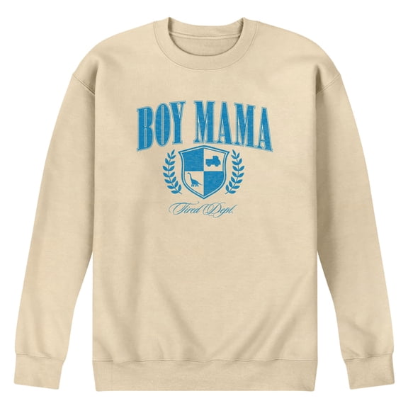 Instant Message - Boy Mama Collegiate - Men's Crew Fleece Sweatshirt