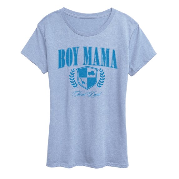 Instant Message - Boy Mama Collegiate Short Sleeve Graphic T-Shirt
