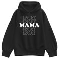 thumbnail image 1 of Instant Message - Boy Mama Stacked Oversized Fleece Hoodie Sweatshirt, 1 of 4