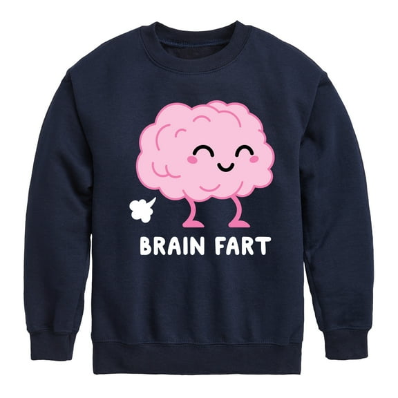 Instant Message - Brain Fart - Toddler & Youth Crewneck Fleece Sweatshirt