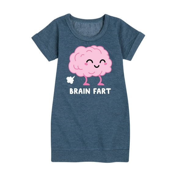 Instant Message - Brain Fart - Toddler & Youth Girls Fleece Dress