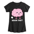 thumbnail image 1 of Instant Message - Brain Fart - Toddler & Youth Girls Short Sleeve Graphic T-Shirt, 1 of 6