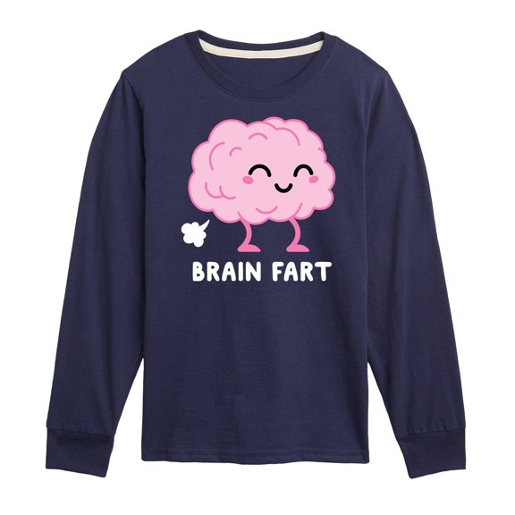 Instant Message - Brain Fart - Toddler & Youth Long Sleeve Graphic T-Shirt