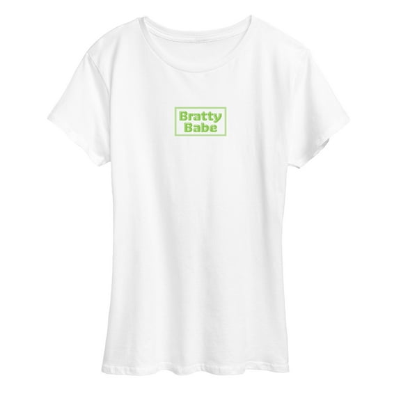 Instant Message - Bratty Babe - Women's Short Sleeve Graphic T-Shirt
