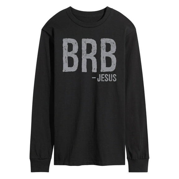 Instant Message - Brb Jesus - Men's Long Sleeve T-Shirt