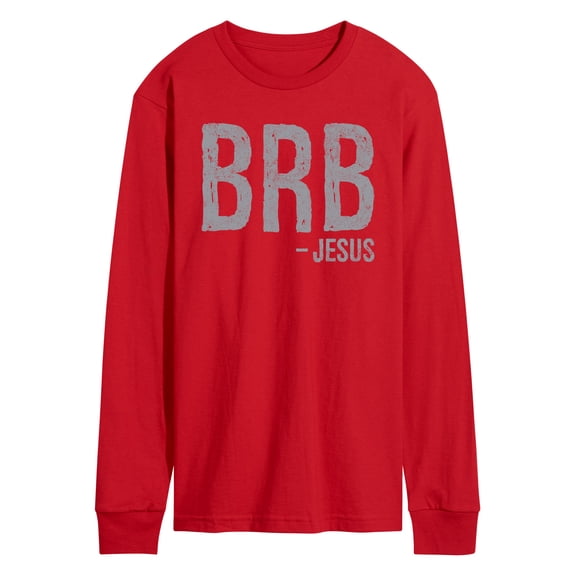 Instant Message - Brb Jesus - Men's Long Sleeve T-Shirt