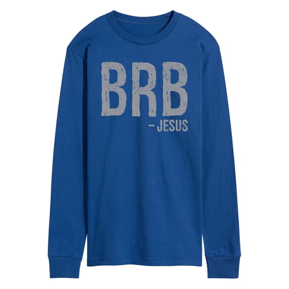 Instant Message - Brb Jesus - Men's Long Sleeve T-Shirt