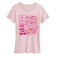 thumbnail image 1 of Instant Message - Breast Cancer Awareness Collage - Women's Short Sleeve Graphic T-Shirt, 1 of 4