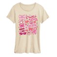 thumbnail image 1 of Instant Message - Breast Cancer Awareness Collage - Women's Short Sleeve Graphic T-Shirt, 1 of 5