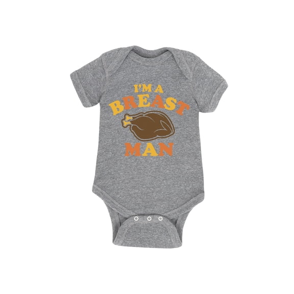 Instant Message - Breast Man - Infant Baby One Piece