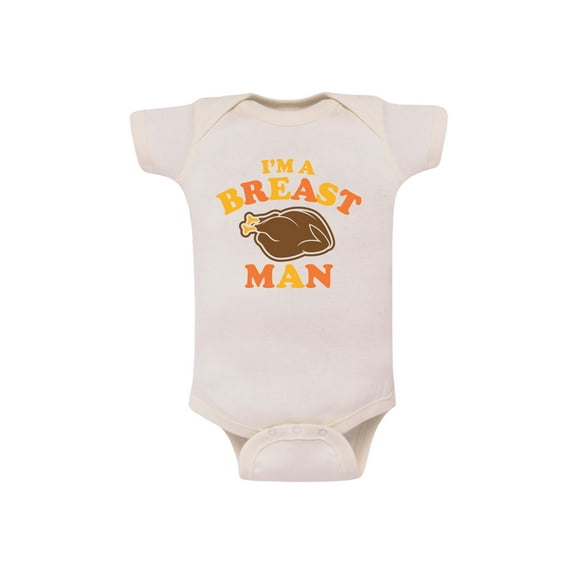 Instant Message - Breast Man - Infant Baby One Piece