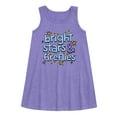 thumbnail image 1 of Instant Message - Bright Stars And Fireflies - Toddler & Youth Girls A-line Dress, 1 of 5