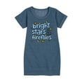 thumbnail image 1 of Instant Message - Bright Stars And Fireflies - Toddler & Youth Girls Fleece Dress, 1 of 6