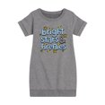 thumbnail image 1 of Instant Message - Bright Stars And Fireflies - Toddler & Youth Girls Fleece Dress, 1 of 6