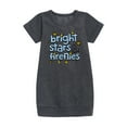 thumbnail image 1 of Instant Message - Bright Stars And Fireflies - Toddler & Youth Girls Fleece Dress, 1 of 5