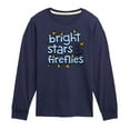 thumbnail image 1 of Instant Message - Bright Stars And Fireflies - Toddler & Youth Long Sleeve Graphic T-Shirt, 1 of 6