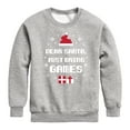 thumbnail image 1 of Instant Message - Bring Games Christmas - Toddler & Youth Crewneck Fleece Sweatshirt, 1 of 5
