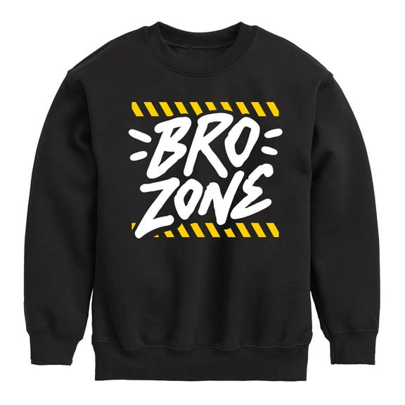 Instant Message - Bro Zone - Toddler & Youth Crewneck Fleece Sweatshirt