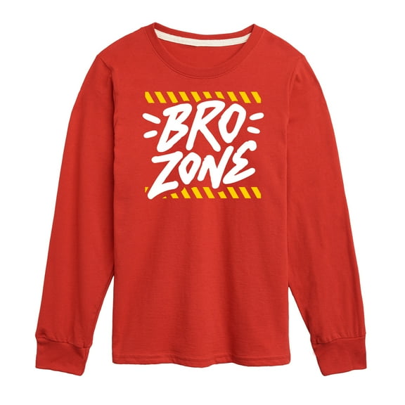 Instant Message - Bro Zone - Toddler & Youth Long Sleeve Graphic T-Shirt