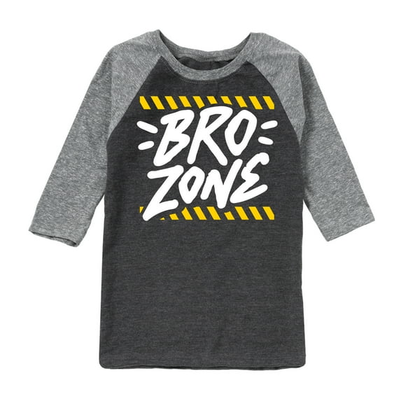 Instant Message - Bro Zone - Toddler & Youth Raglan Graphic T-Shirt
