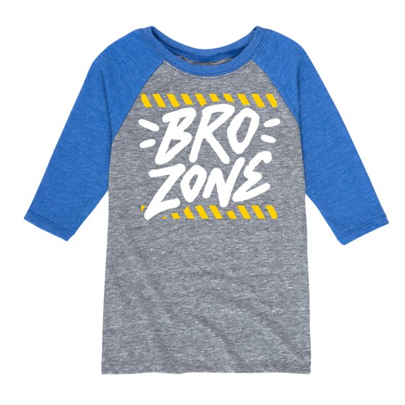Instant Message - Bro Zone - Toddler & Youth Raglan Graphic T-Shirt