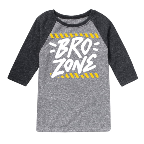Instant Message - Bro Zone - Toddler & Youth Raglan Graphic T-Shirt